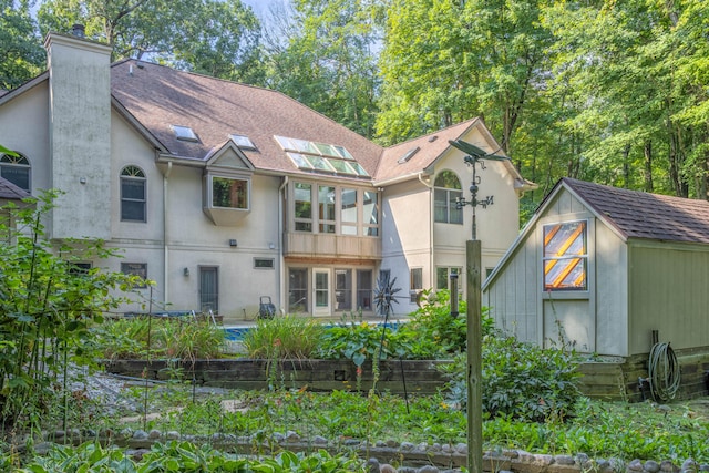 view of rear view of property