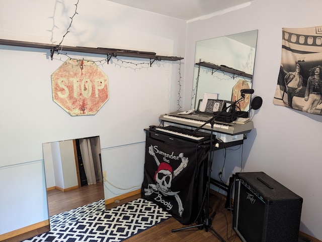 interior space featuring hardwood / wood-style flooring