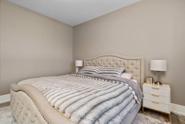 bedroom featuring light wood-type flooring