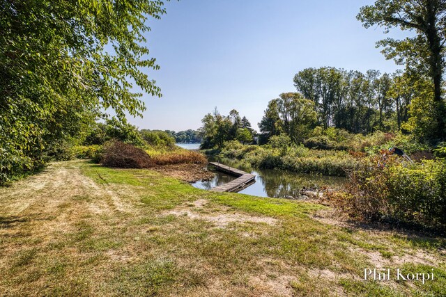 250 Shore Dr, Wayland, MI 49348 - view of yard featuring a water view