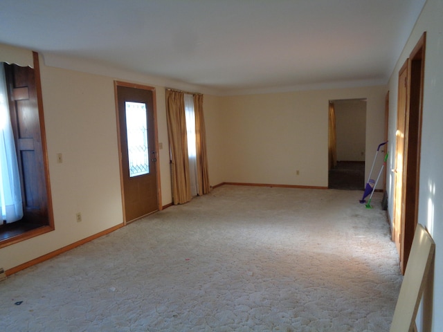 view of carpeted empty room