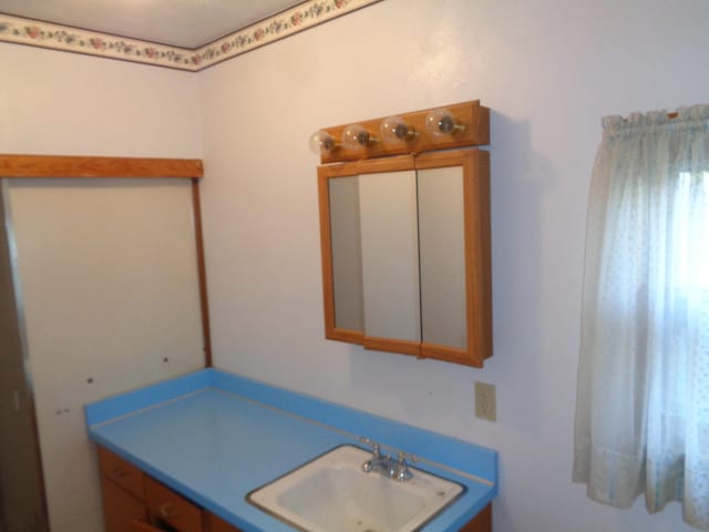 bathroom with vanity