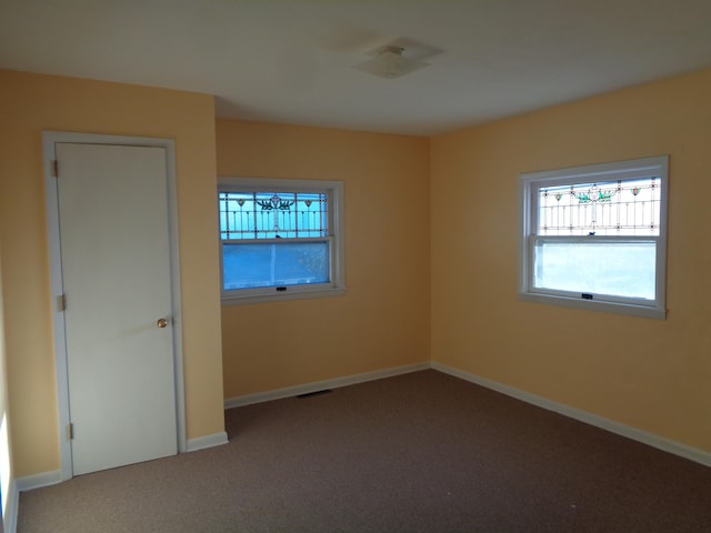 view of carpeted empty room