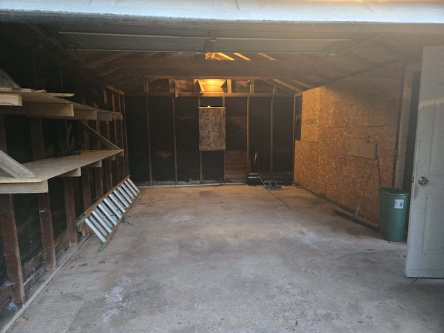 view of basement