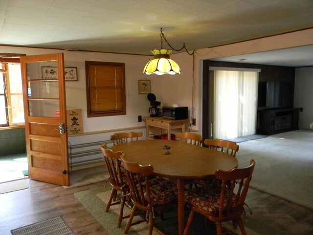 115 S Emerson Dr, Branch, MI 49402 - dining area featuring wood finished floors