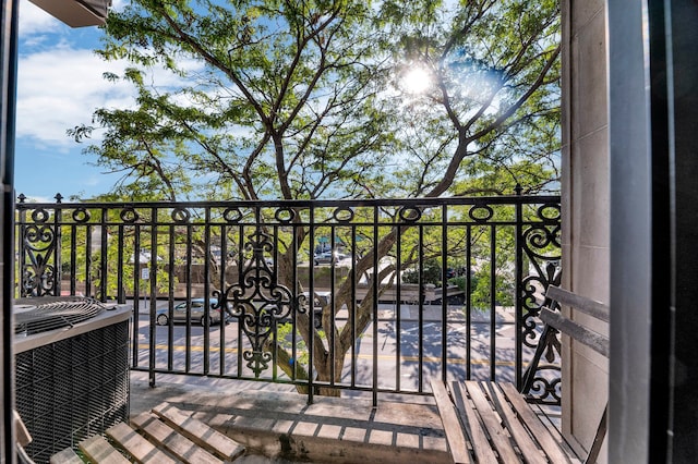 balcony with central AC