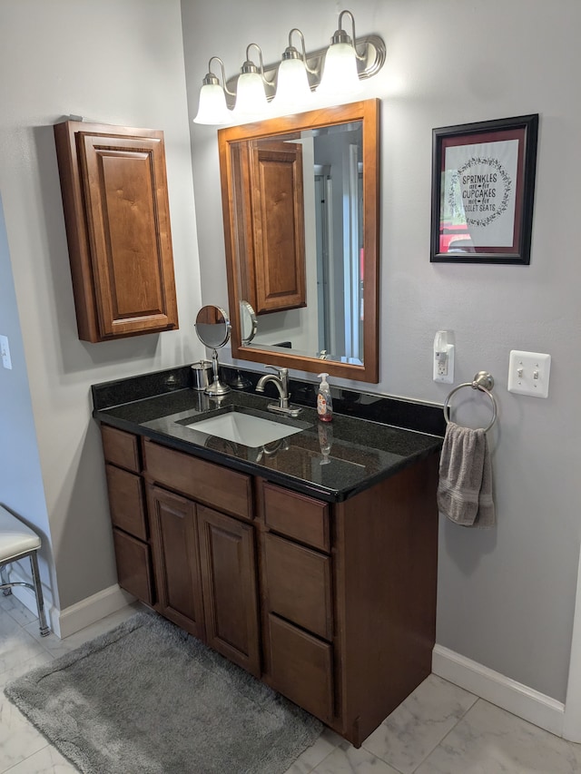 bathroom with vanity