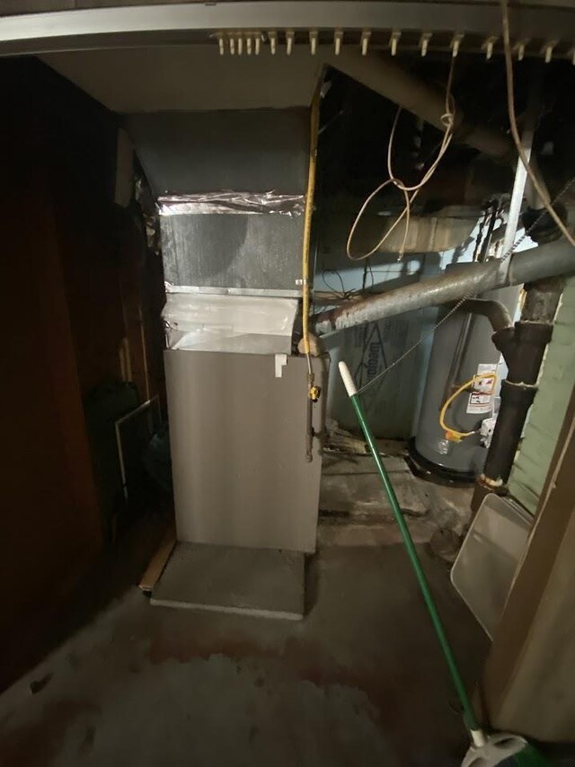 836 Victoria Ave, Flint, MI 48507 - utility room featuring gas water heater