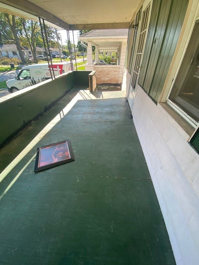 view of patio with a porch