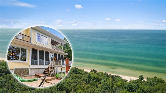 876 S Beach, Pentwater, MI 49449 - water view with stairs