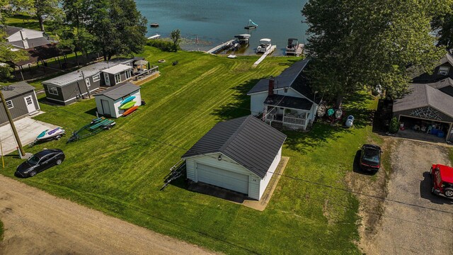 76 Sundago Park St, Hastings, MI 49058 - bird's eye view of a large body of water