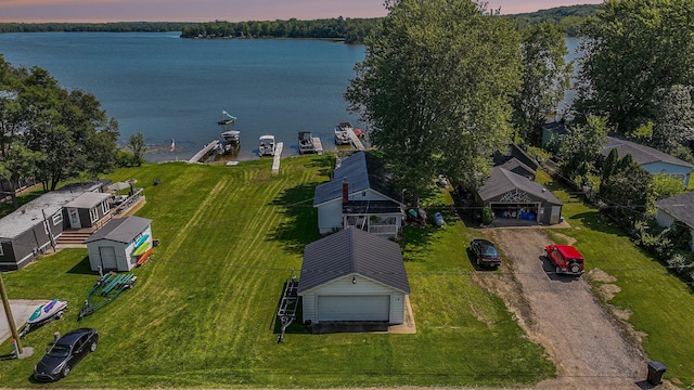 76 Sundago Park St, Hastings, MI 49058 - drone / aerial view of a nearby body of water