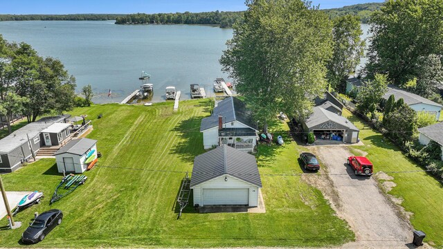 76 Sundago Park St, Hastings, MI 49058 - aerial view of a nearby body of water