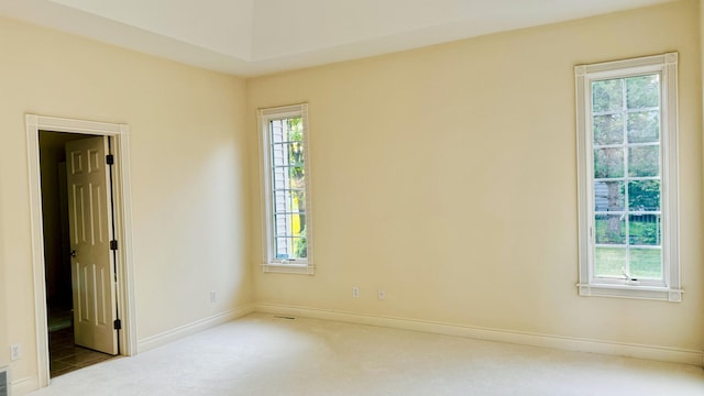 view of carpeted empty room