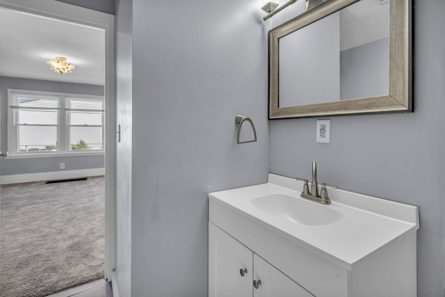 bathroom featuring vanity