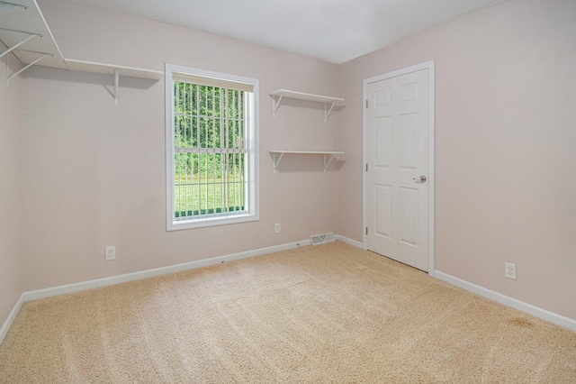 interior space featuring carpet