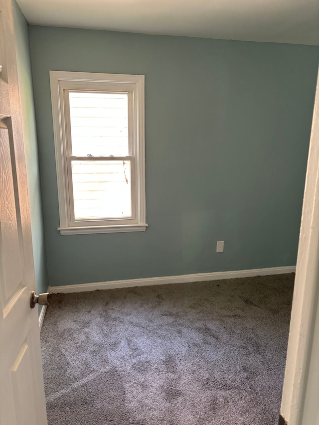 view of carpeted empty room