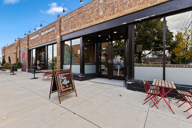 exterior space featuring french doors