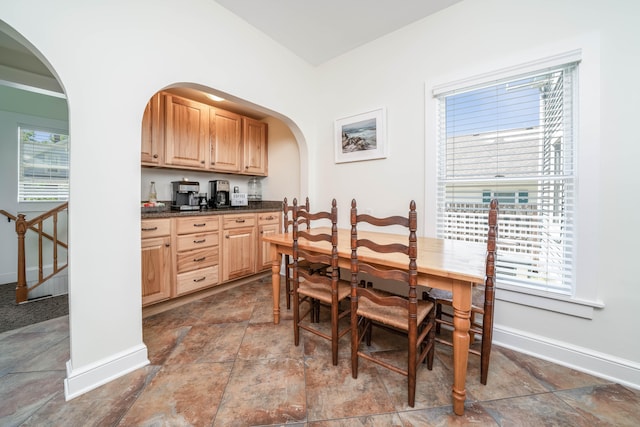 view of dining space