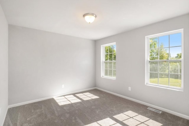 view of carpeted empty room