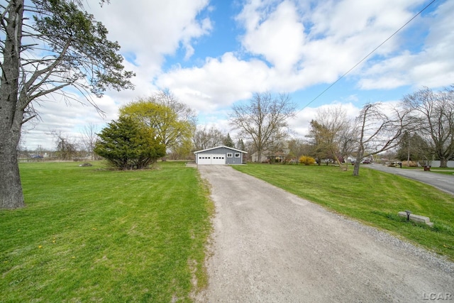 view of road with driveway