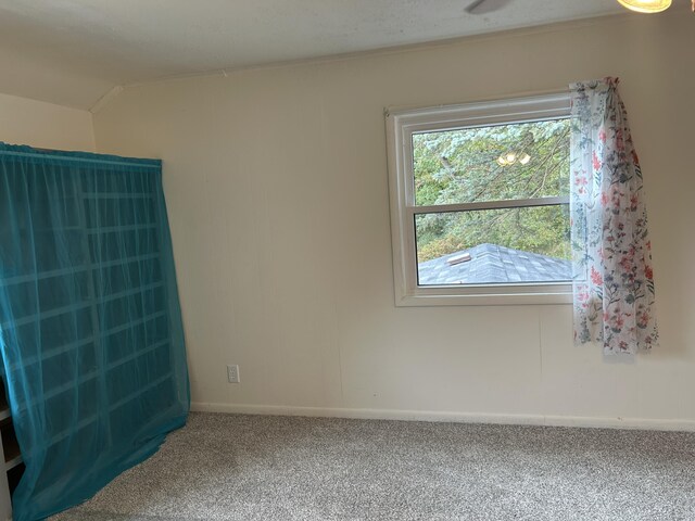 13664 Wabasis Ave NE, Cedar Springs, MI 49319 - empty room featuring carpet flooring, baseboards, and lofted ceiling