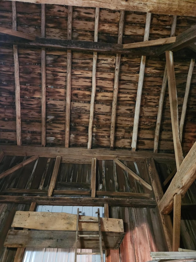 view of attic