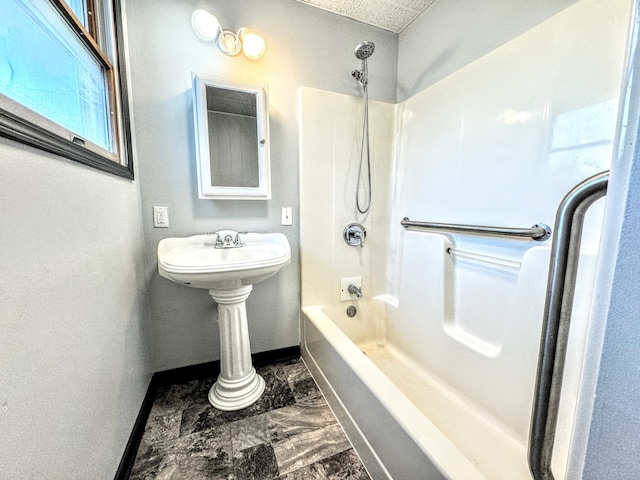 bathroom featuring shower / tub combination