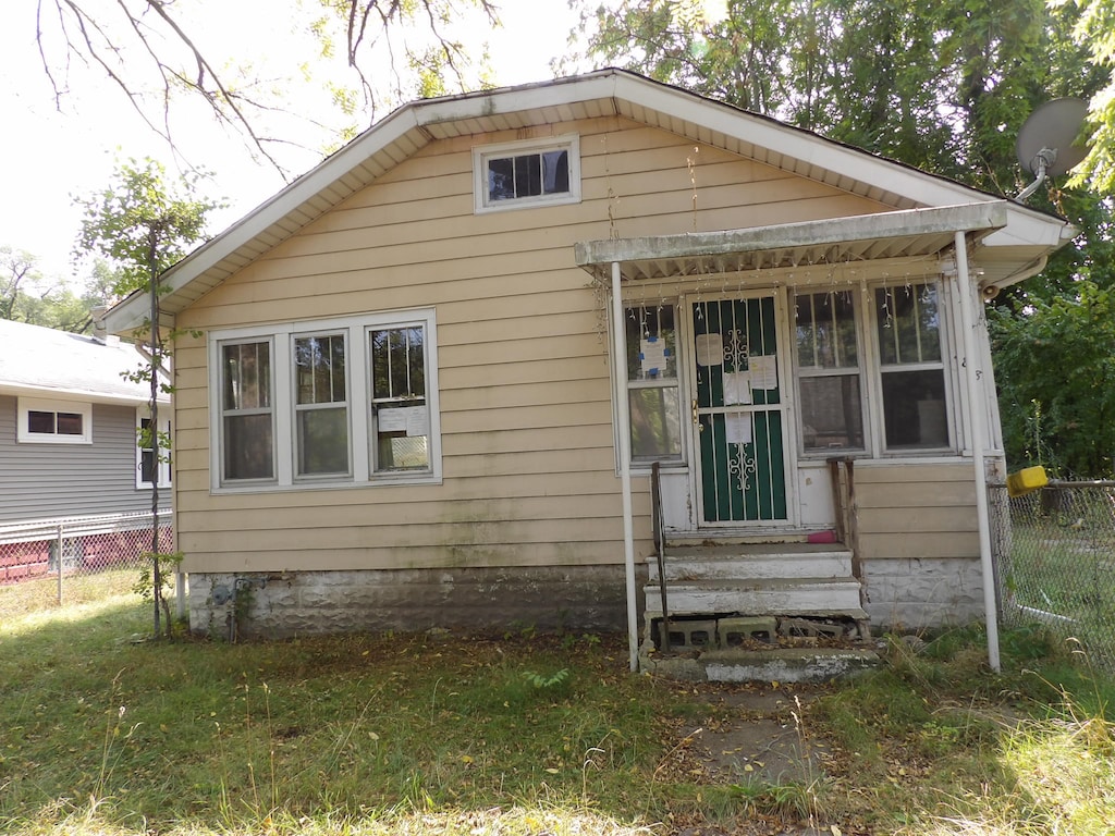 view of back of property