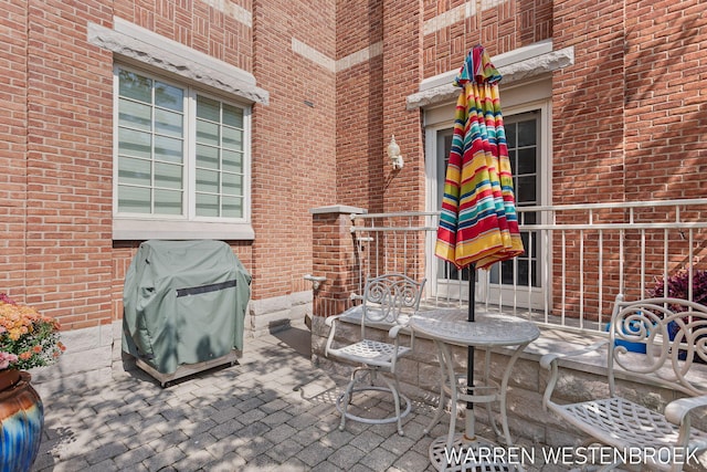 view of patio / terrace with grilling area