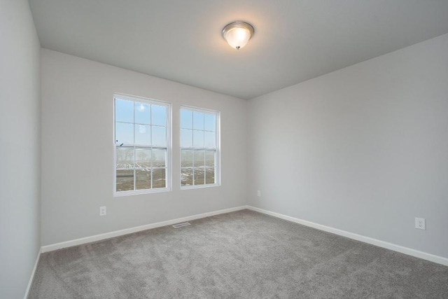 view of carpeted empty room