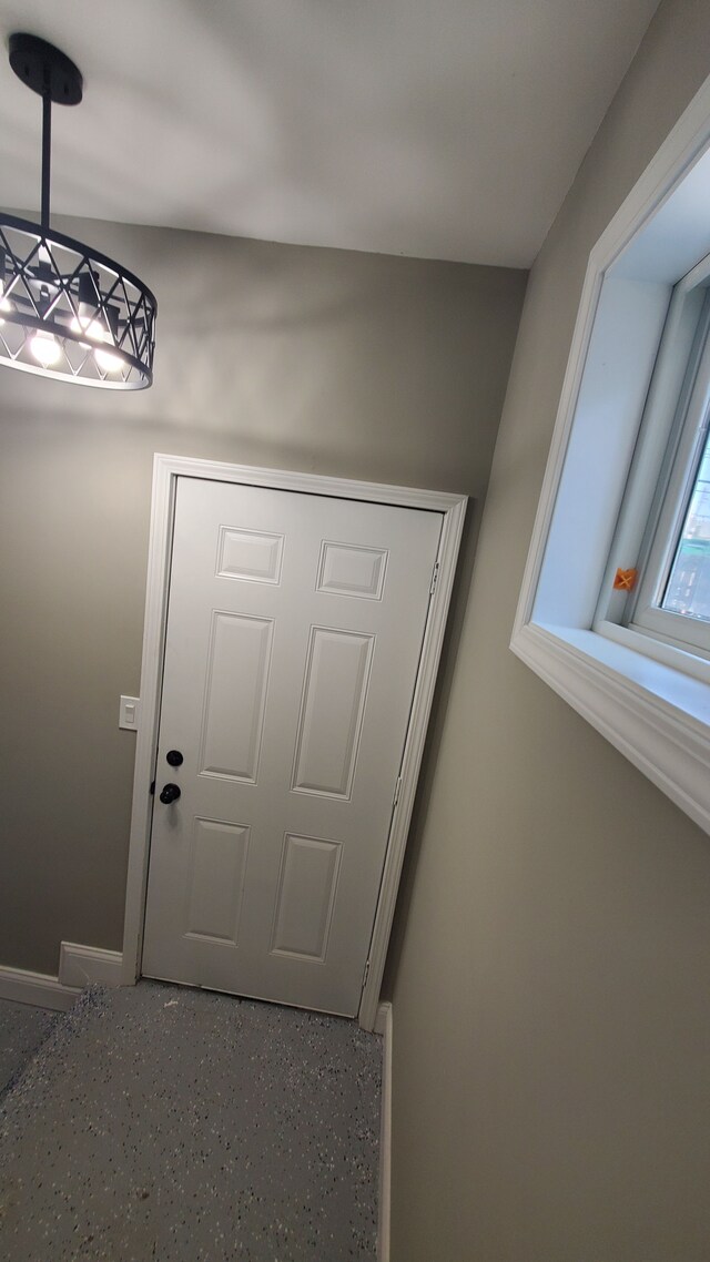 doorway with baseboards