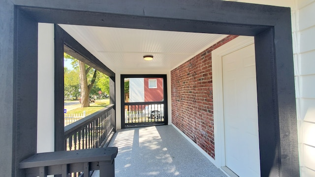 exterior space featuring a porch