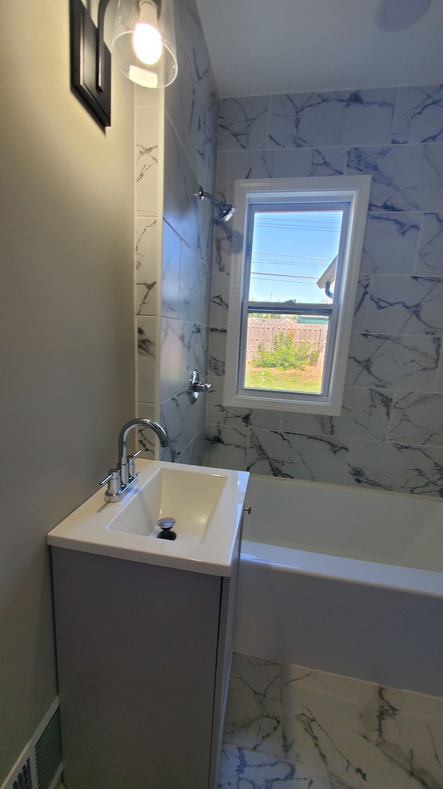 bathroom featuring vanity