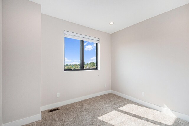 spare room featuring carpet flooring