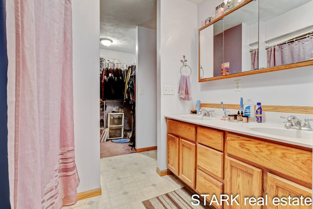 bathroom with vanity