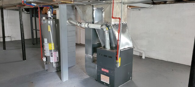9185 Meyers Rd, Detroit, MI 48228 - utility room with water heater