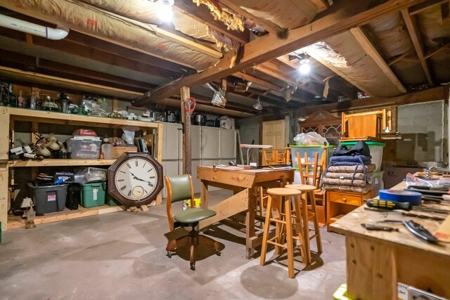 1100 Tisdale Rd, Roscommon, MI 48653 - view of unfinished basement