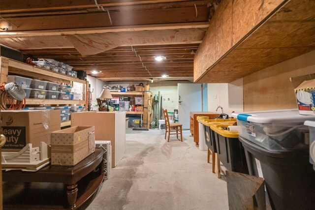1100 Tisdale Rd, Roscommon, MI 48653 - view of unfinished basement