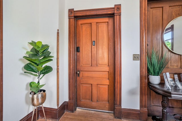 interior space featuring hardwood / wood-style floors