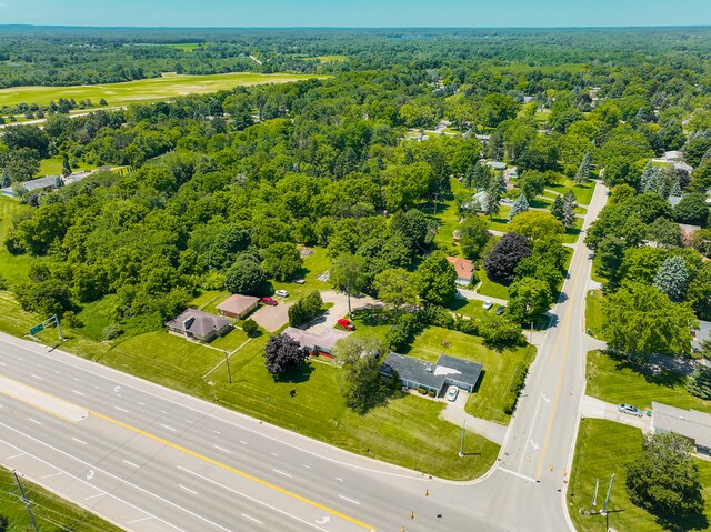 1023 Turrill Rd, Lapeer, MI 48446 - drone / aerial view of a heavily wooded area