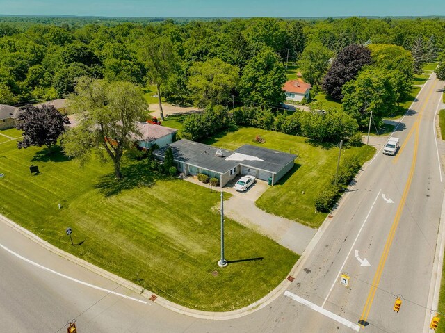 1023 Turrill Rd, Lapeer, MI 48446 - drone / aerial view of a heavily wooded area