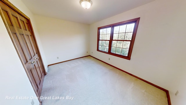 view of carpeted empty room