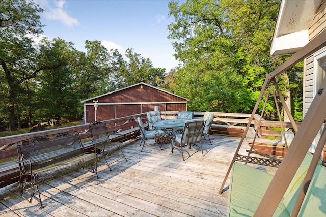 view of wooden terrace