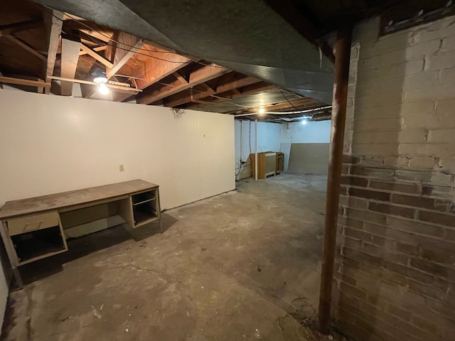 view of basement