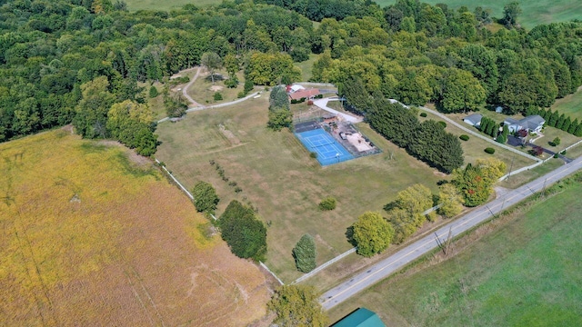 5563 Spring Creek Rd, Three Oaks, MI 49128 - aerial overview of property's location featuring a forest