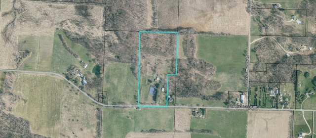 5563 Spring Creek Rd, Three Oaks, MI 49128 - map of property location with property parcel outlined