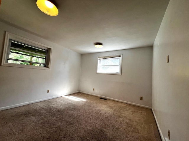 view of carpeted empty room