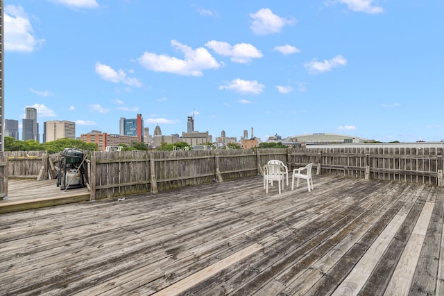 1395 Antietam Ave Unit 57, Detroit, MI 48207 - deck with a skyline view