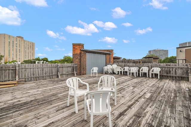 1395 Antietam Ave Unit 57, Detroit, MI 48207 - view of wooden terrace